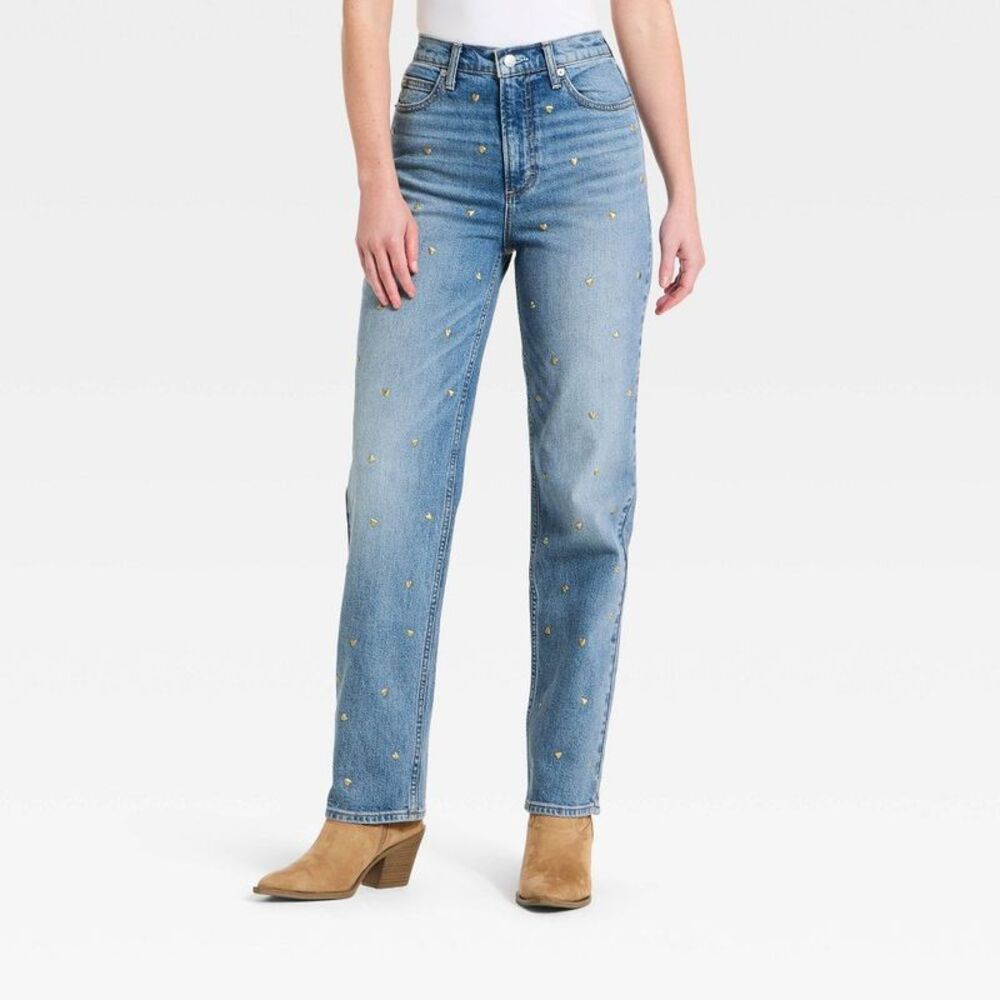 Women's Highest-Rise Vintage Straight Jeans Medium Wash 10 Short